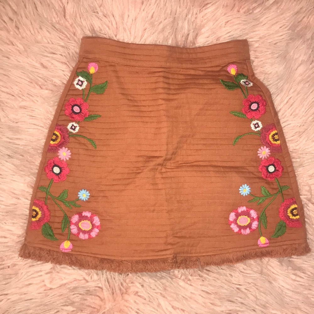 Floral Mini Skirt